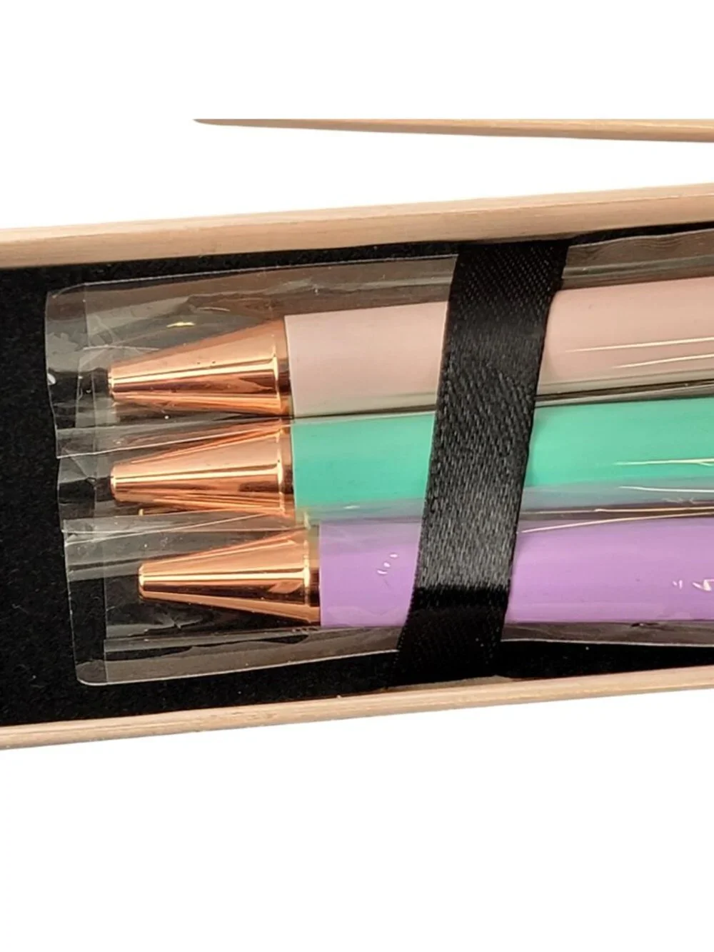 Mesmos Inspire Pen Set Metal Pastel Ballpoint Black Ink Pink Gift New In Box Mom